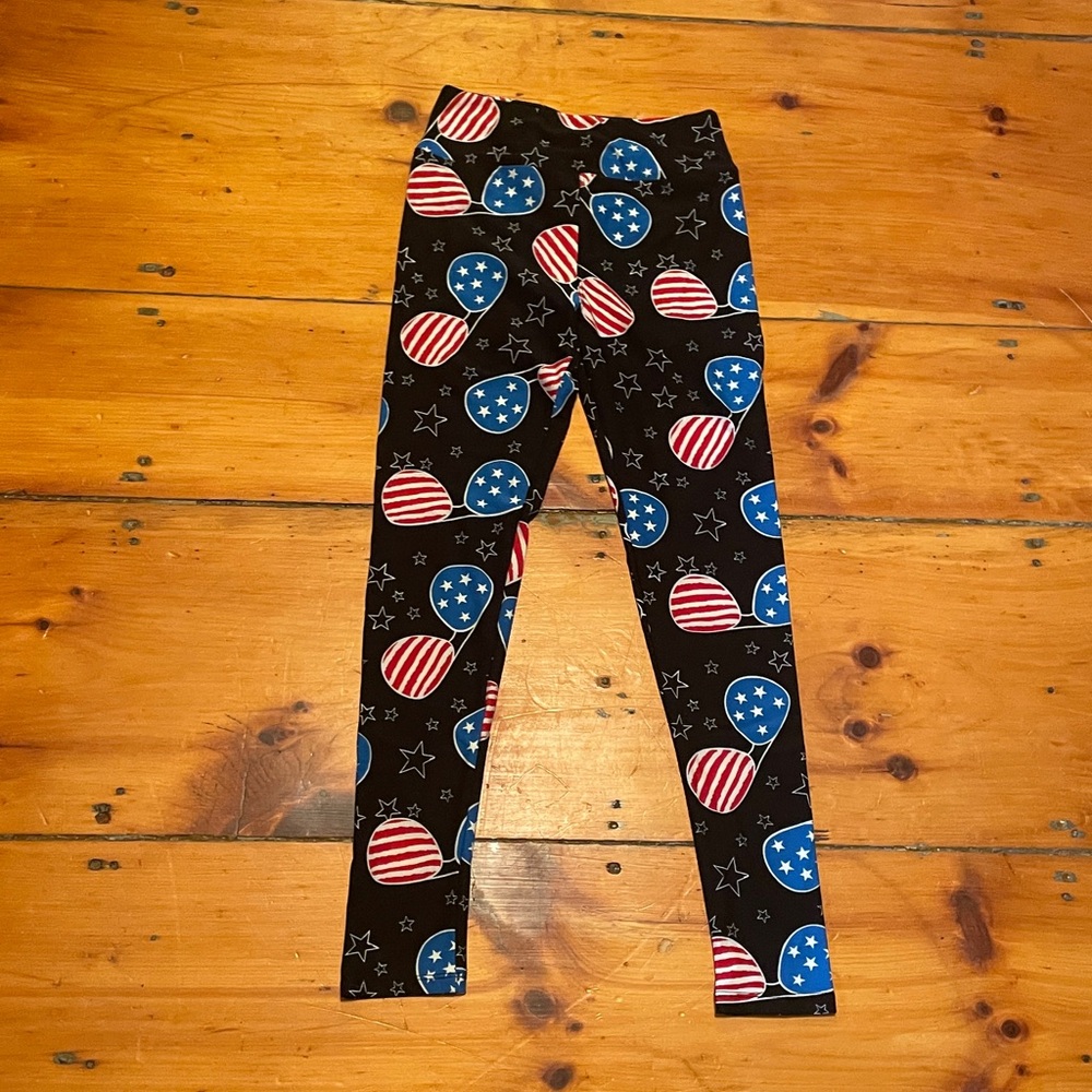 Patriotic Star and Stripes Leggings